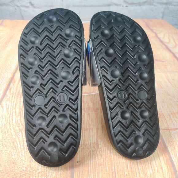 Space Jam Kids 11 Bugs Bunny Slides Black Gray A New Legacy Cartoon Pool Sandals - Picture 3 of 7